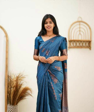 Adorning Rama Soft Silk Saree