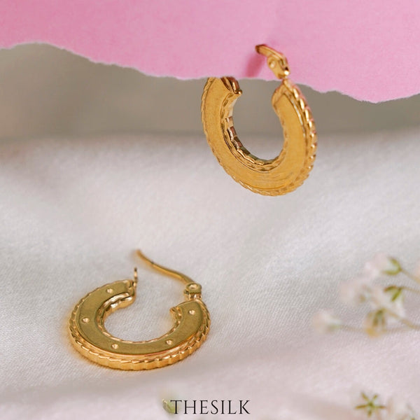 DRAW 18K GOLD PLATED EARRINGS
