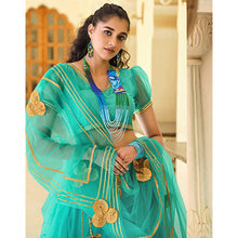Adorable Lite Green Colored Wedding Wear Designer Gotta Patti Pattern Butterfly Net Lehenga Choli