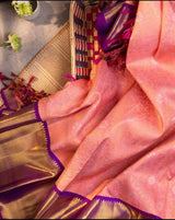 Beautiful Rich Pallu & Jacquard Work Lichi Silk  - Special Wedding Edition