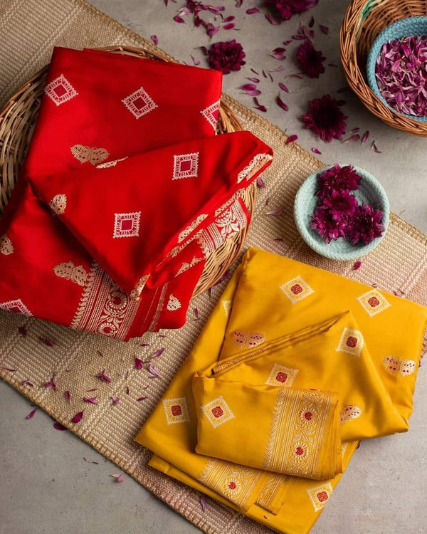 Valiba Archaic Traditional Kanchi Soft Silk Sari With Attached Blouse