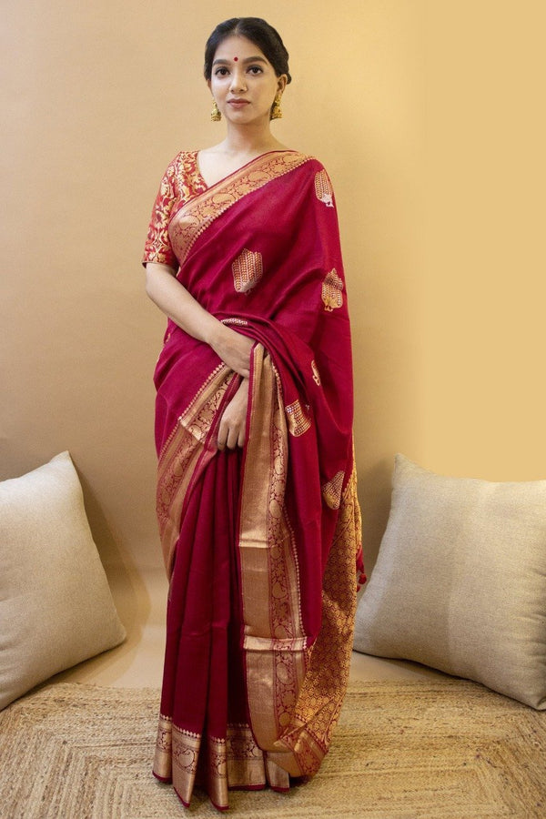 Beautiful Rich Pallu & Jacquard Work Silk Designer Sarees